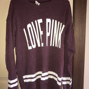 pink vs sweater